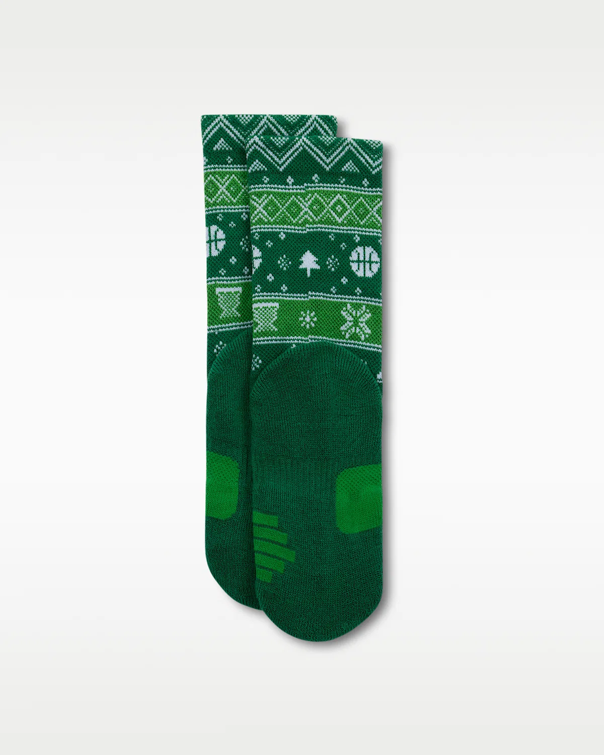 Детские носки Nike Dri-FIT Holiday Elite Crew, Green — фото 3