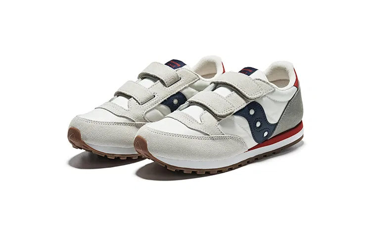 Кроссовки беговые Saucony для детей серо-сине-красные — фото 4