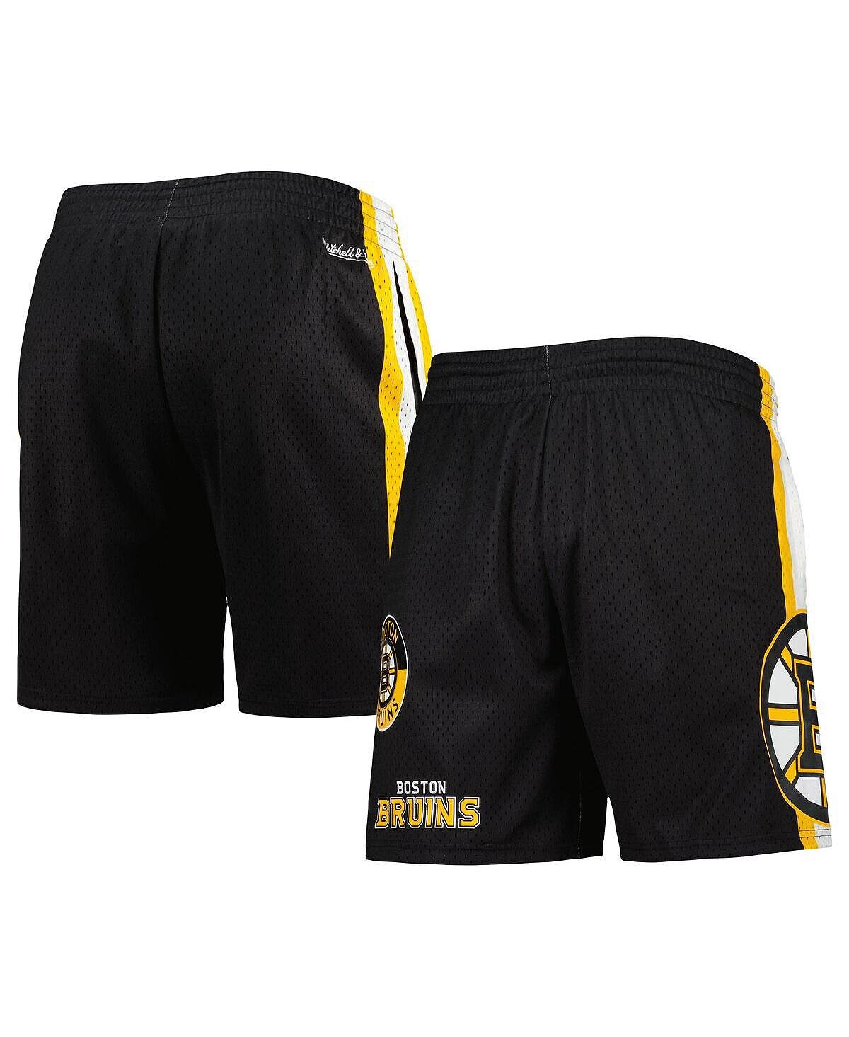 

Мужские черные шорты в сетку Boston Bruins City Collection Mitchell & Ness