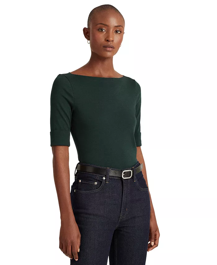 

Эластичный топ с вырезом-лодочкой, PXS-3X Lauren Ralph Lauren