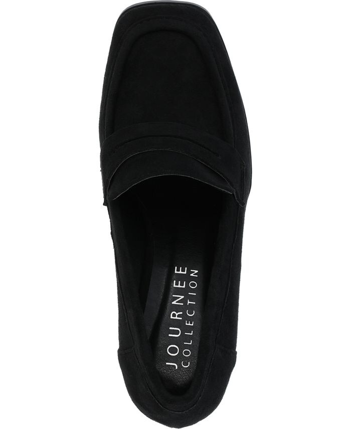 Женские туфли-лодочки Malleah Tru Comfort из пенопласта на многоуровневом каблуке Journee Collection, цвет Black — фото 4