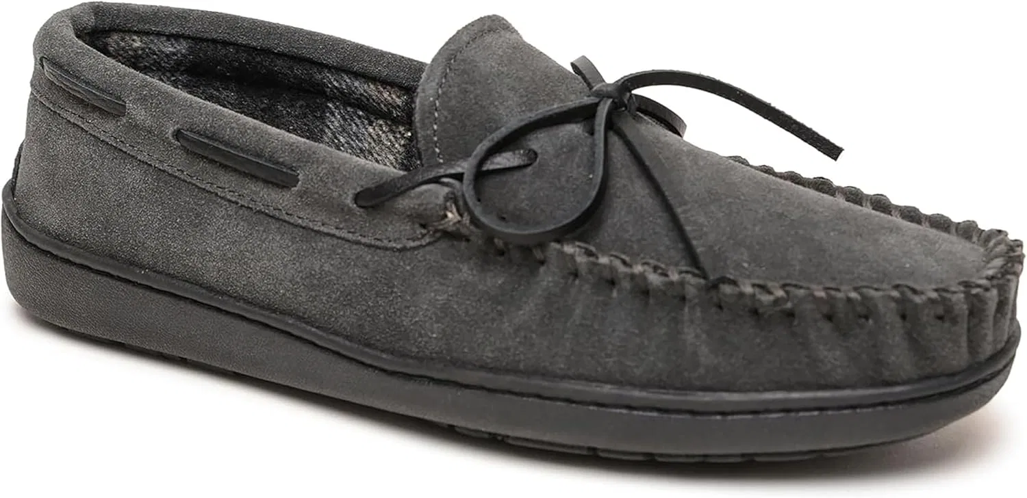 Мокасины-тапочки с подкладкой Minnetonka, Charcoal