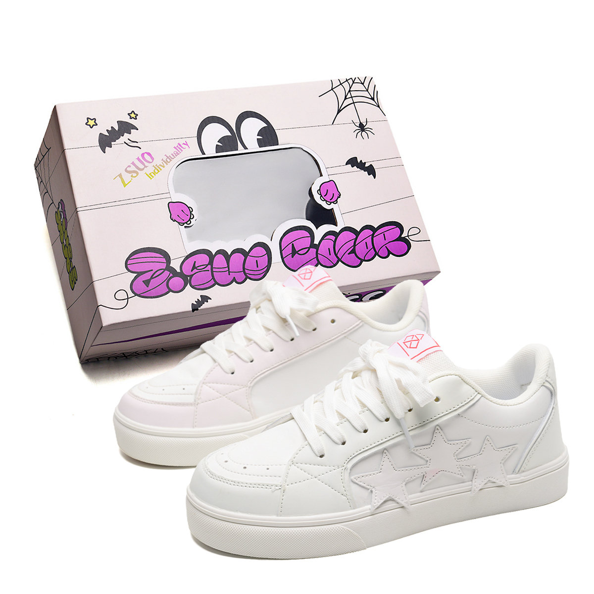 

Z.SUO Скользоустойчивые износостойкие легкие низкие скейтерские кроссовки унисекс Chameleon, цвет Chameleon