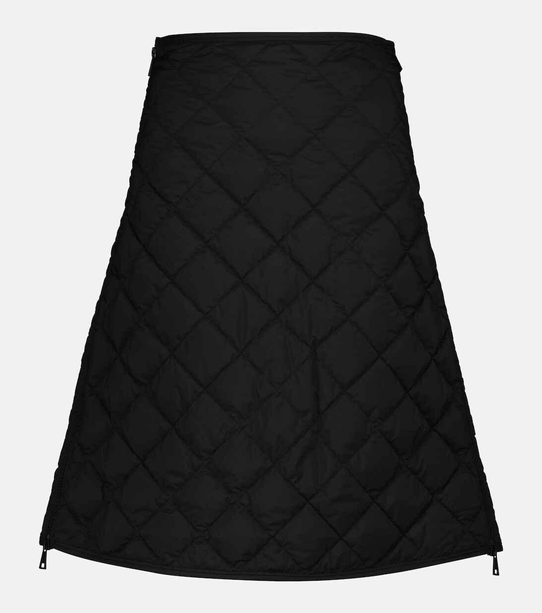 

Стеганая юбка с завышенной талией MONCLER, черный