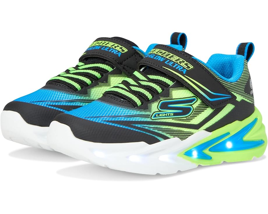 

Кроссовки SKECHERS KIDS Flex-Glow Ultra 400139L, цвет Black/Blue/Lime