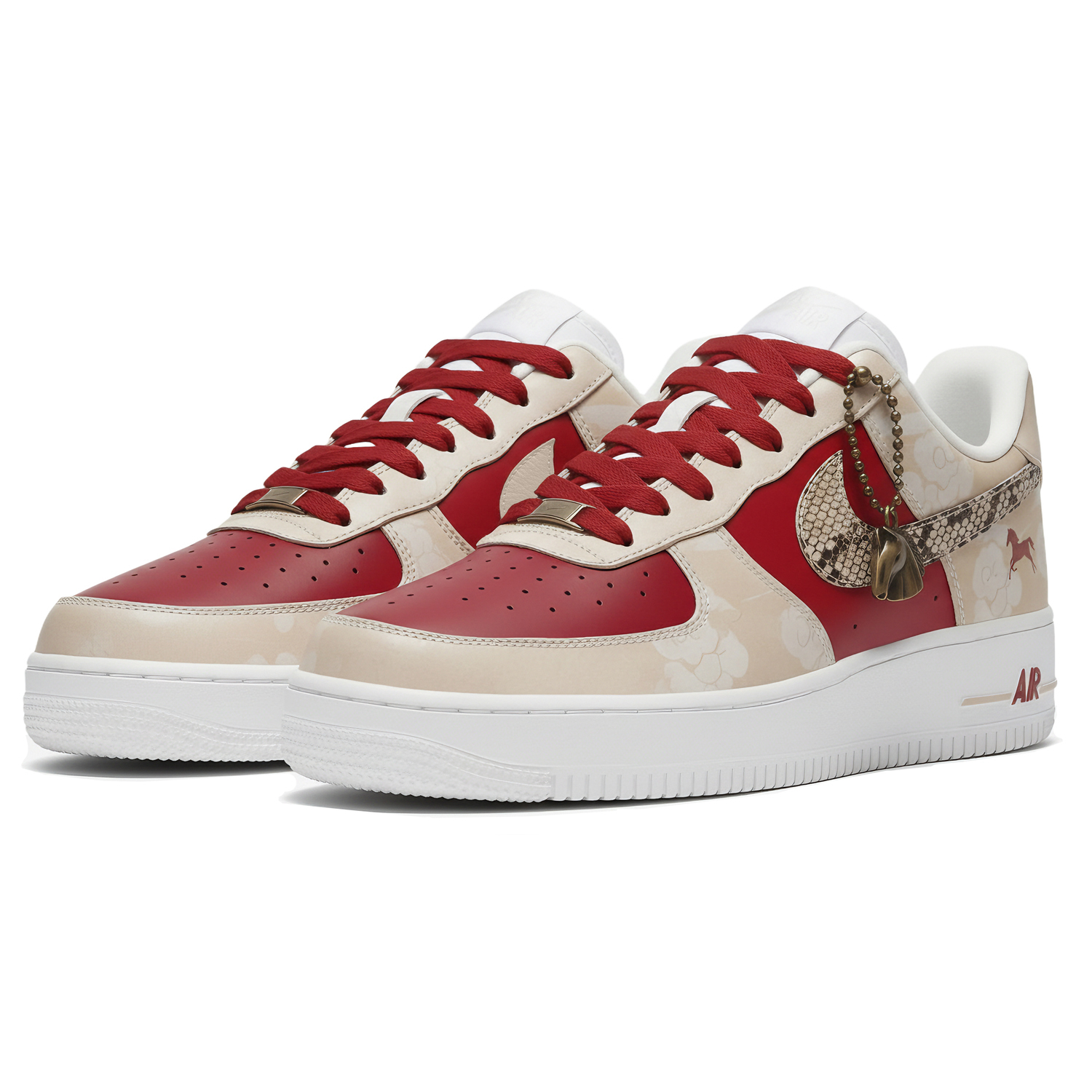 Nike Air Force 1 'Panda' Leather, Three Laboratories, The Year Of The Horse, The Shadow Of The Red Tassel — фото 4
