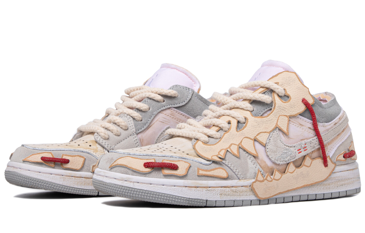 

Jordan Air Jordan 1 винтажные баскетбольные кроссовки мужские, Gray white rice