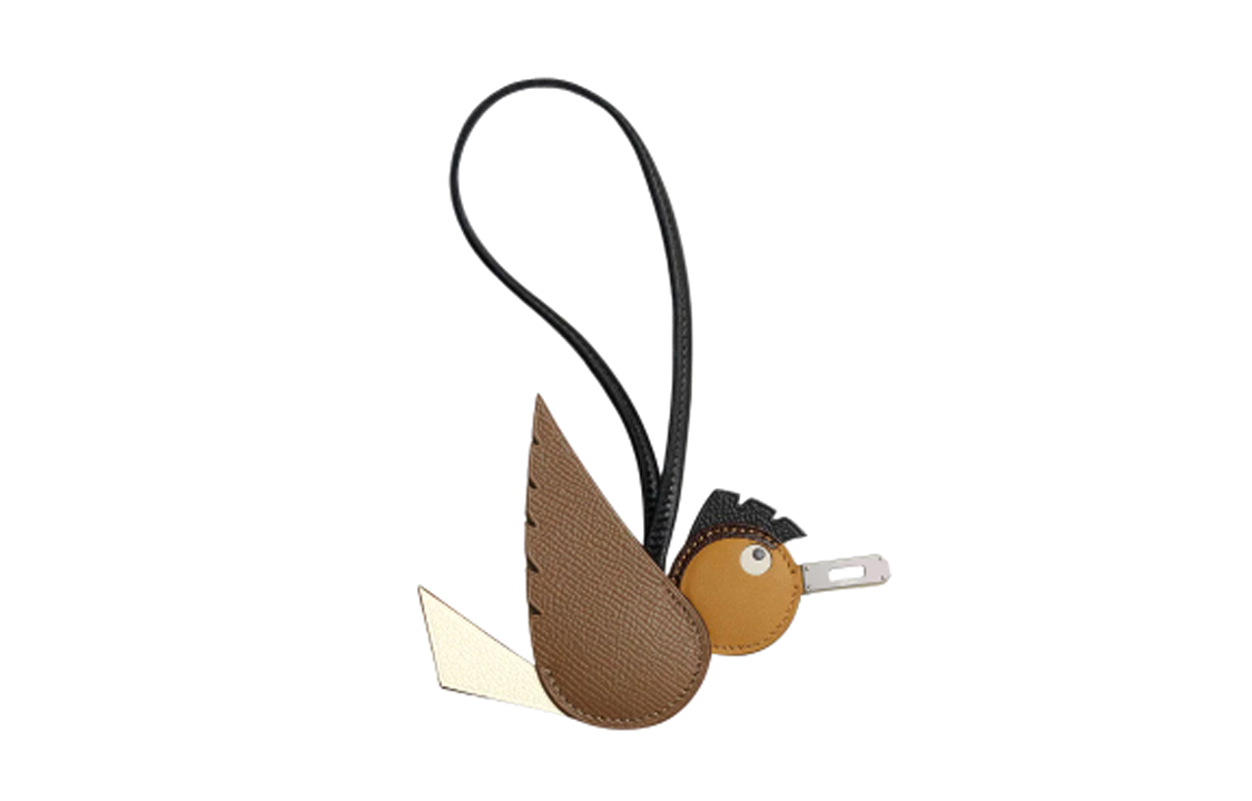 

HERMES Подвеска Birdy унисекс, Brown