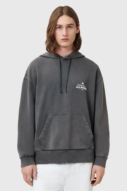 

Хлопковая толстовка SOLEIL Allsaints, серый