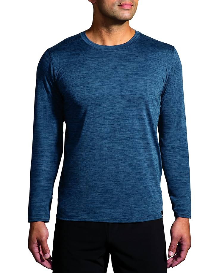 

Лонгслив Brooks Luxe Long Sleeve, цвет Heather Blue Slate