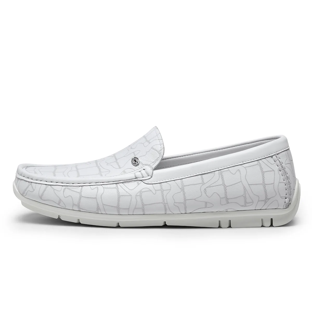 VOLO Set Of Bags And Shoes Gommino Loafers Men's White — фото 3