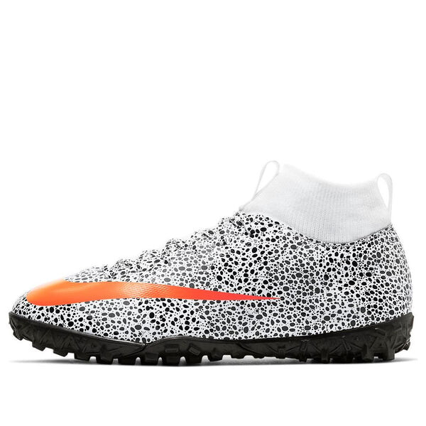

Кроссовки jr. mercurial superfly 7 academy cr7 safari tf turf 'black white orange' Nike, черный