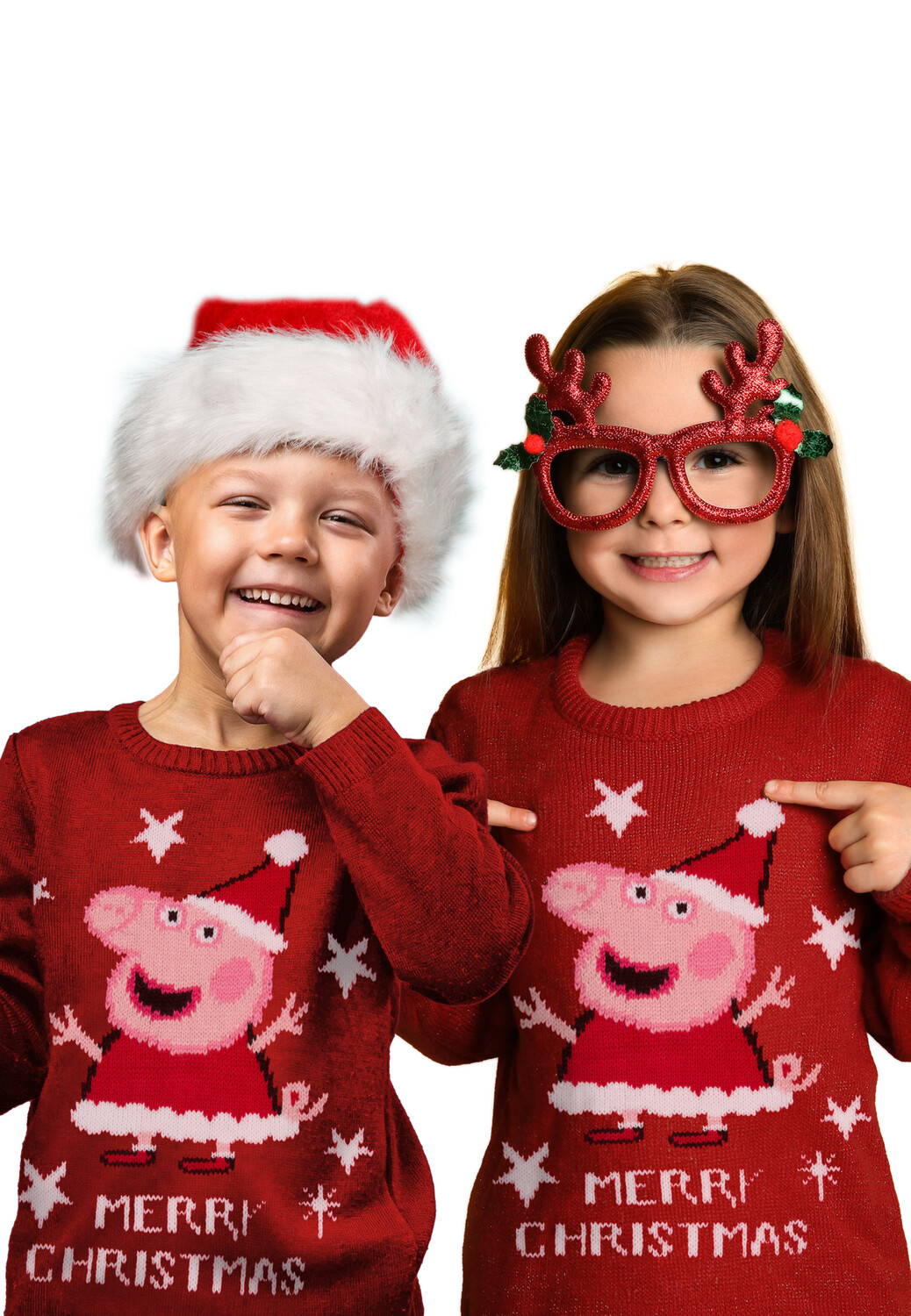 

Пуловер United Labels Peppa Wutz Weihnachts, красный
