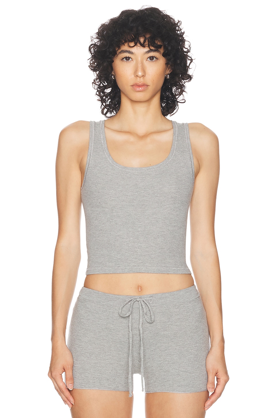 

Майка с квадратным вырезом Eterne, цвет Heather Grey