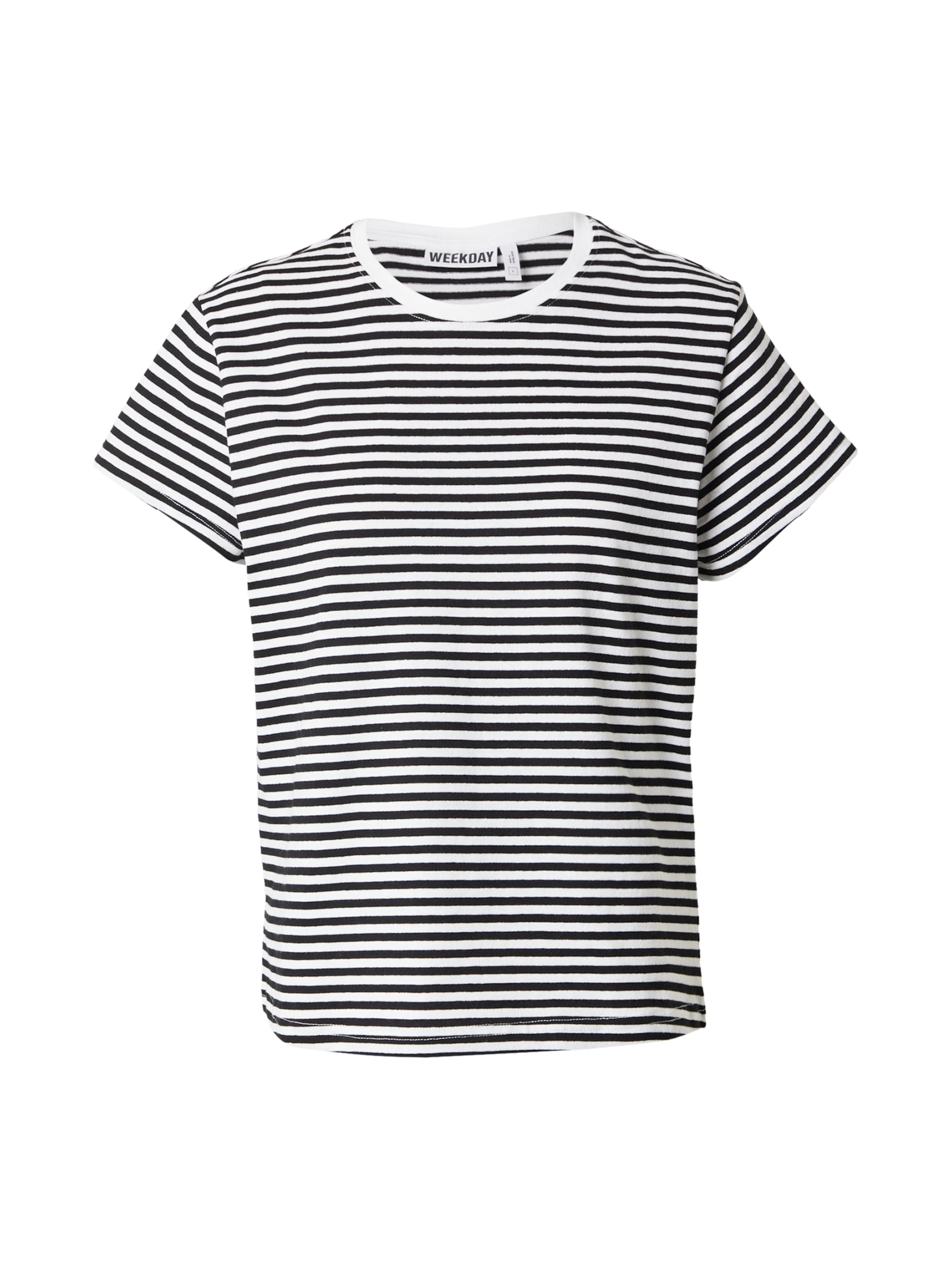 

WEEKDAY Футболка в черном цвете