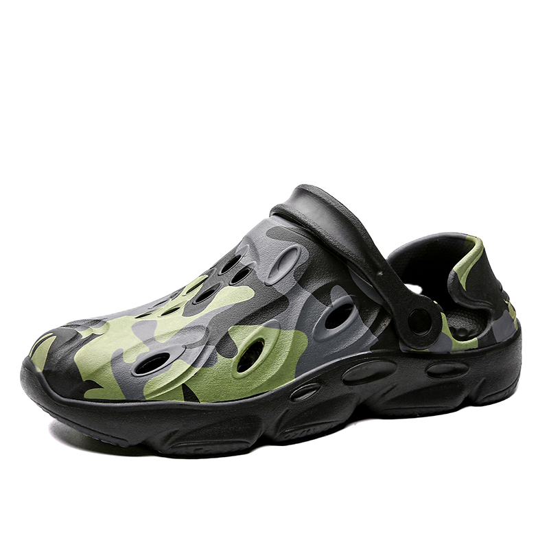 

KUPE Клоги мужские черно-зеленые, цвет Black Green