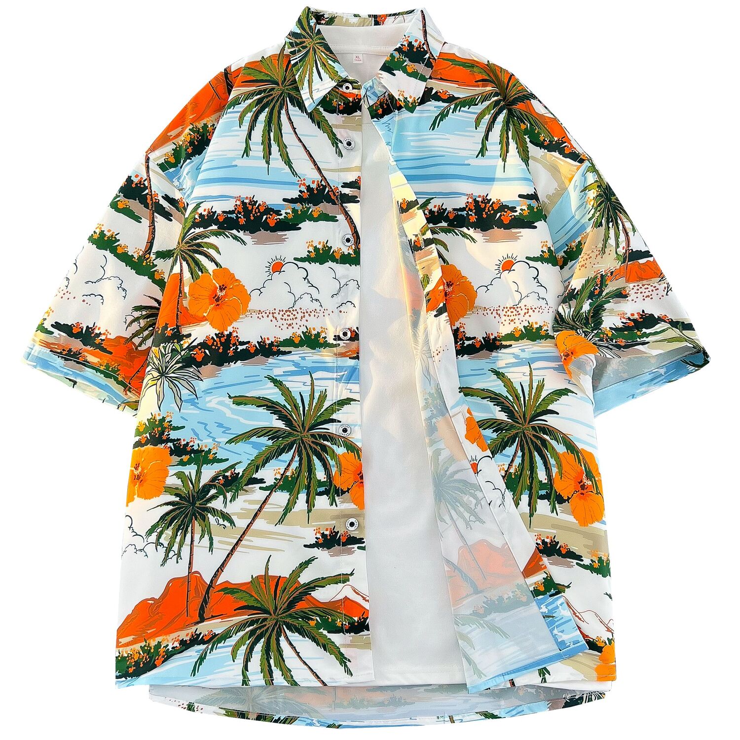 

Рубашка Unisex с цветочным принтом F.I.W FANGIWEN, Hawaii