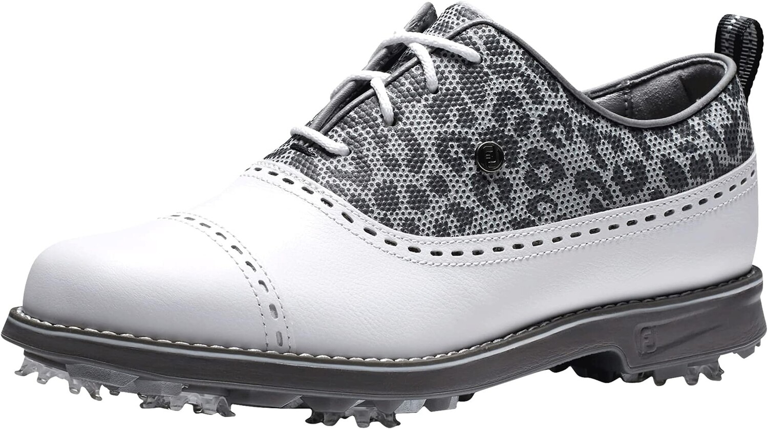 

Кроссовки Premiere Series - Cap Toe Golf Shoes FootJoy, цвет White/Leopard, Белый, Кроссовки Premiere Series - Cap Toe Golf Shoes FootJoy, цвет White/Leopard