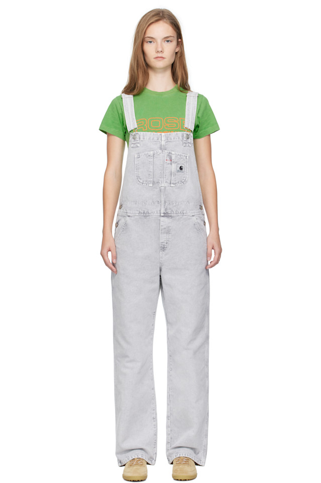 

Carhartt Work In Progress Серый комбинезон прямого кроя с нагрудником