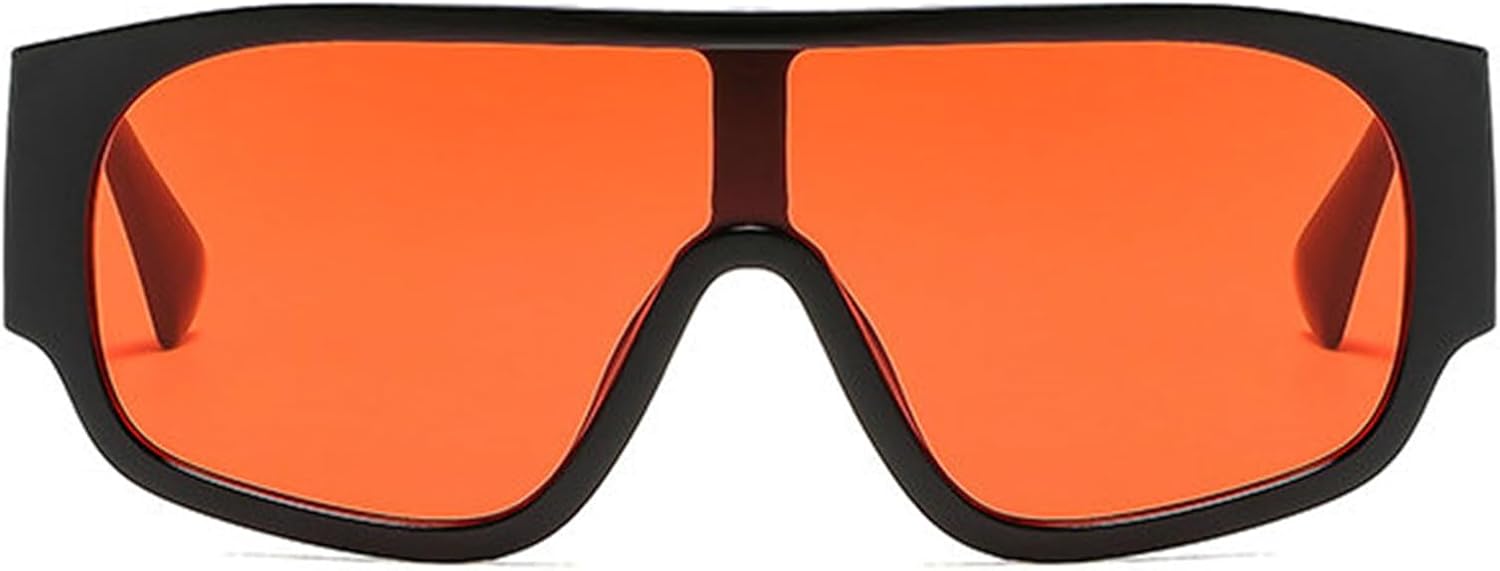 

Willochra Ретро большие женские солнцезащитные очки-пилот, модные цельные красные и зеленые очки с защитой от УФ-излучения UV400, мужские панк-солнцезащитные очки с широкими дужками, C4