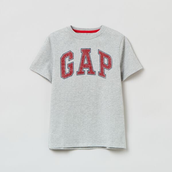 

Футболка с круглым вырезом и винтажным логотипом Gap, серый