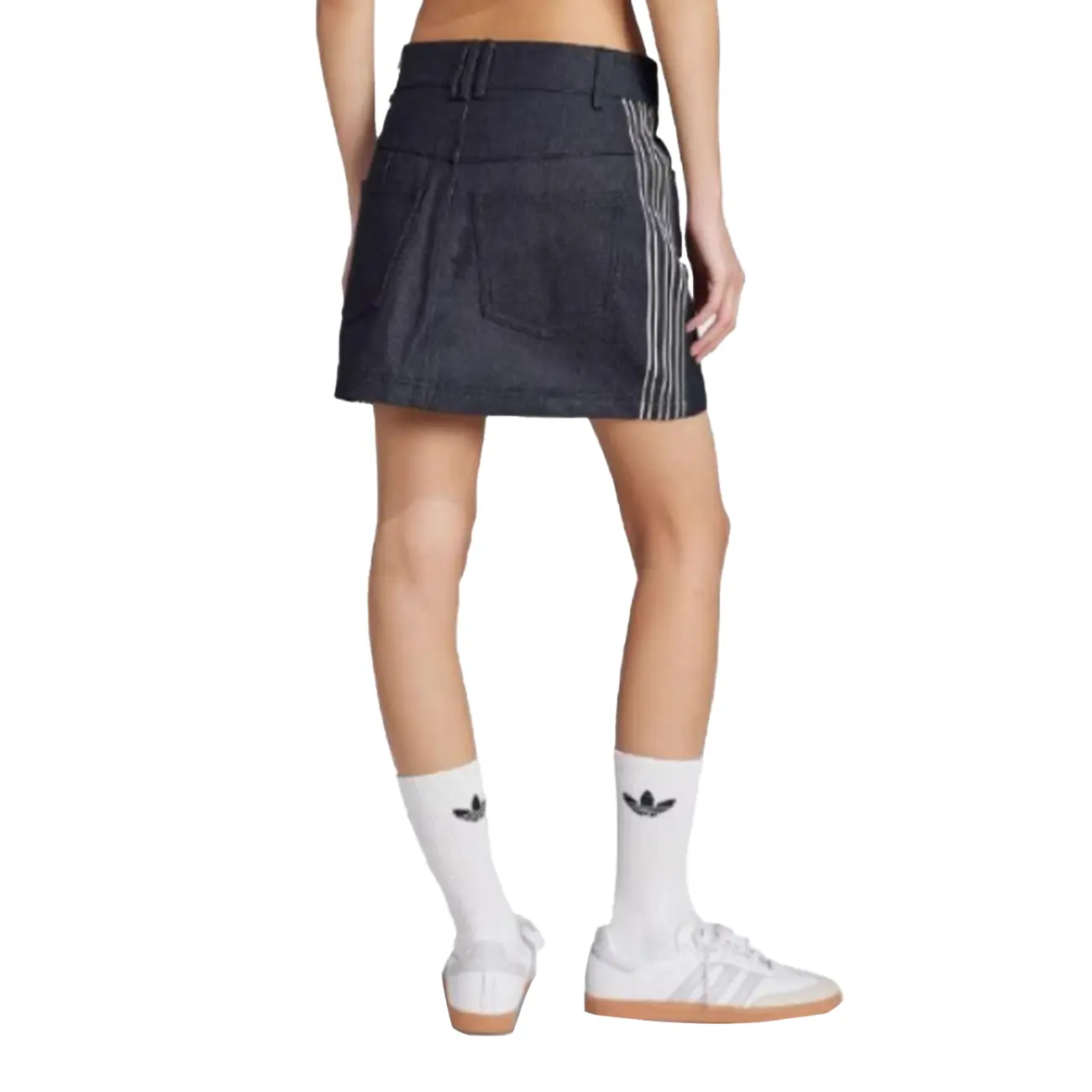 Мини-юбка Adidas Denim Adidas Originals, индиго — фото 4