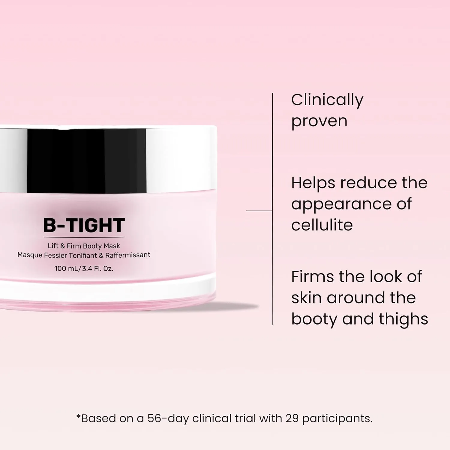Набор для подтяжки ног и ягодиц MAËLYS - маска для упругости B-TIGHT, крем для внутренней поверхности бедер B-FOXY, маска для объема B-THICC — фото 2