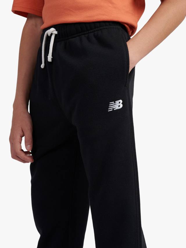 Детские хлопковые джоггеры с логотипом New Balance, Caviar — фото 4