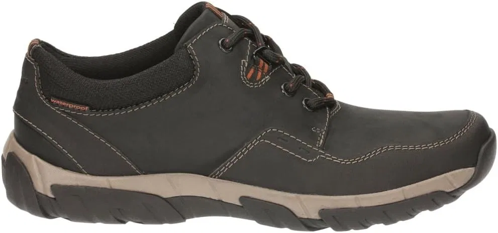 Мужские кроссовки Clarks Walbeck Edge, Brown Weather Proof Lea — фото 2