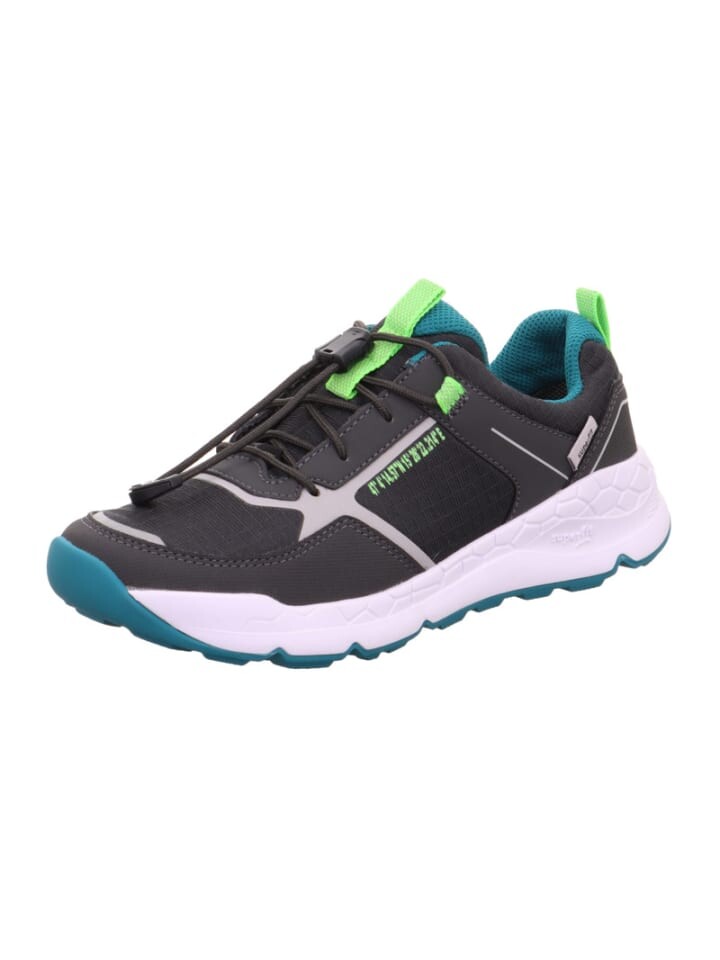 

Кроссовки на шнуровке superfit, цвет grau/grün