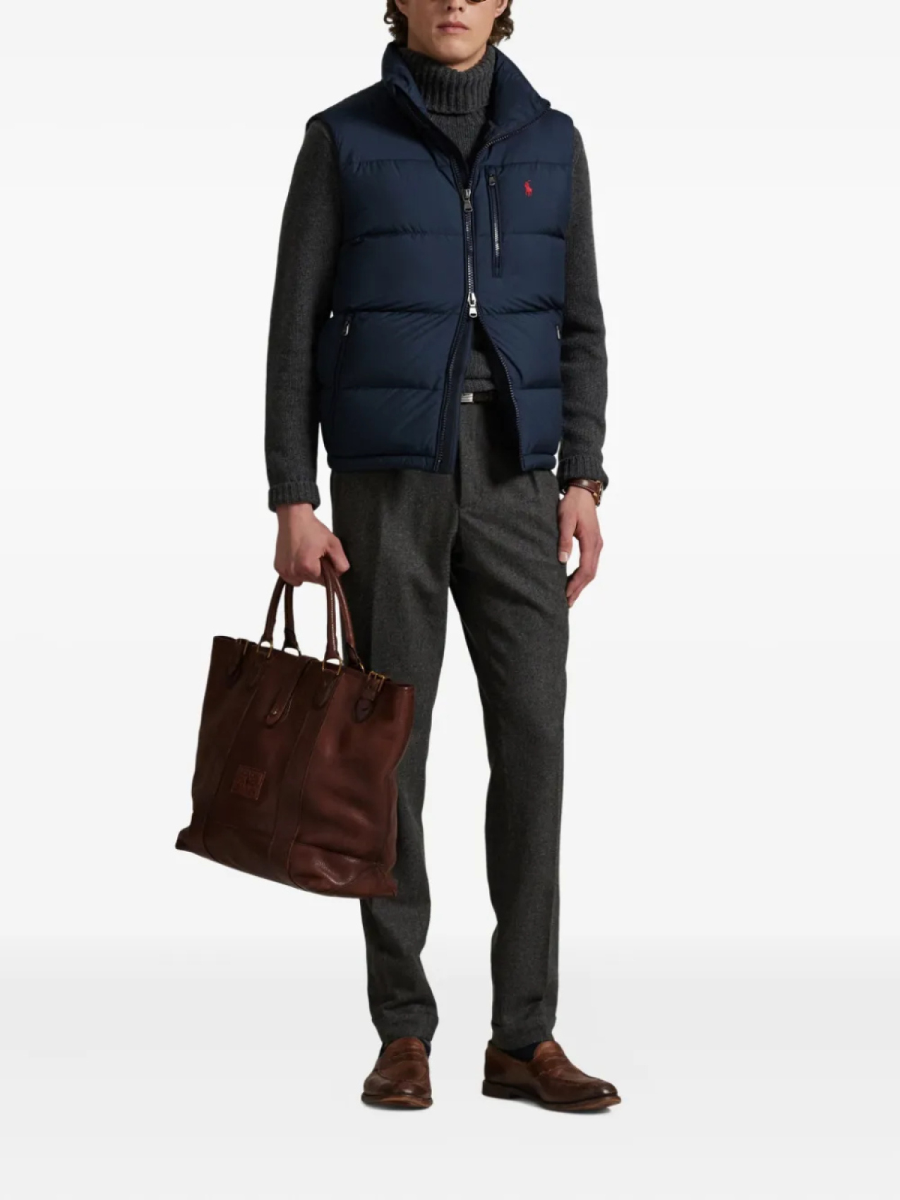 Дутый жилет Polo Ralph Lauren The Gorham, синий — фото 2