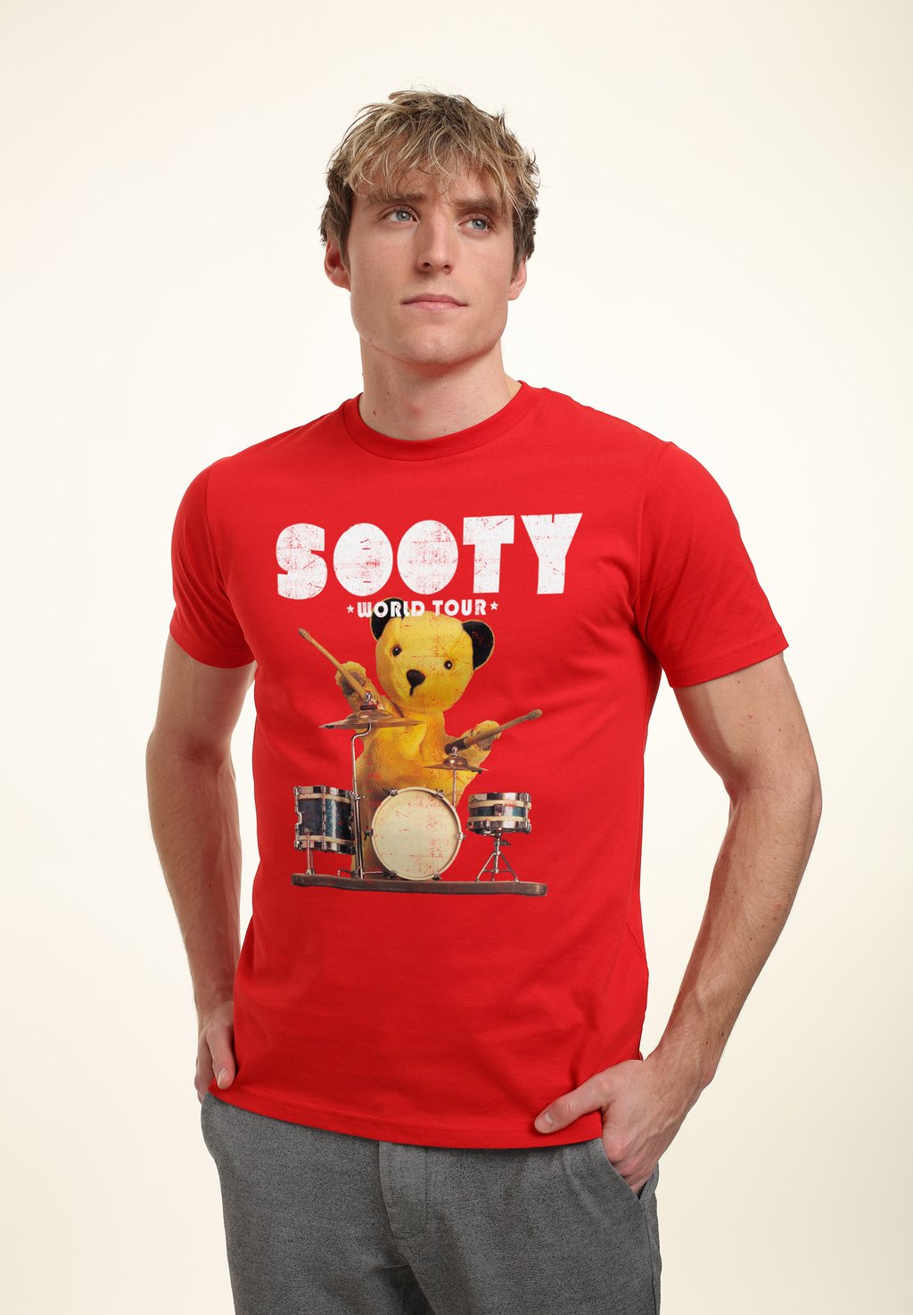 

Футболка с принтом SOOTY WORLD TOUR DRUMS Henry Tiger, красный