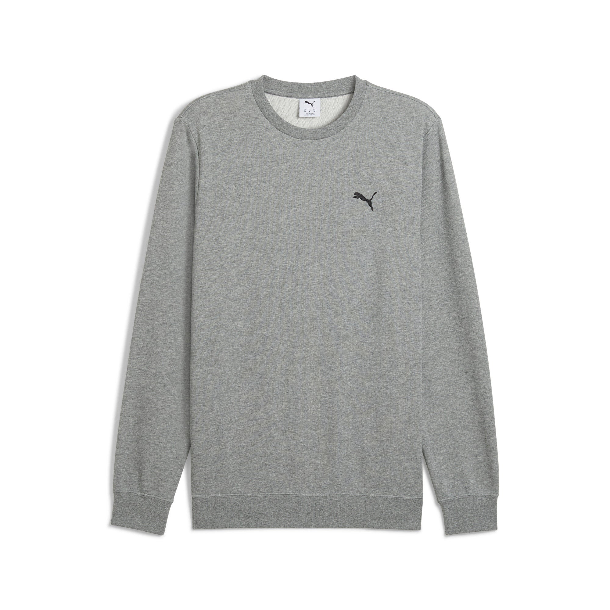 

PUMA Мужская толстовка Essentials с круглым вырезом, цвет medium gray heather