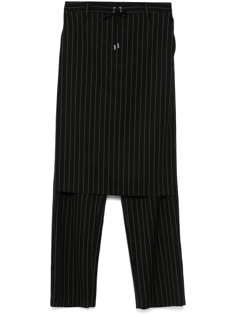 

Брюки с юбкой и шнуровкой Jean Paul Gaultier, черный