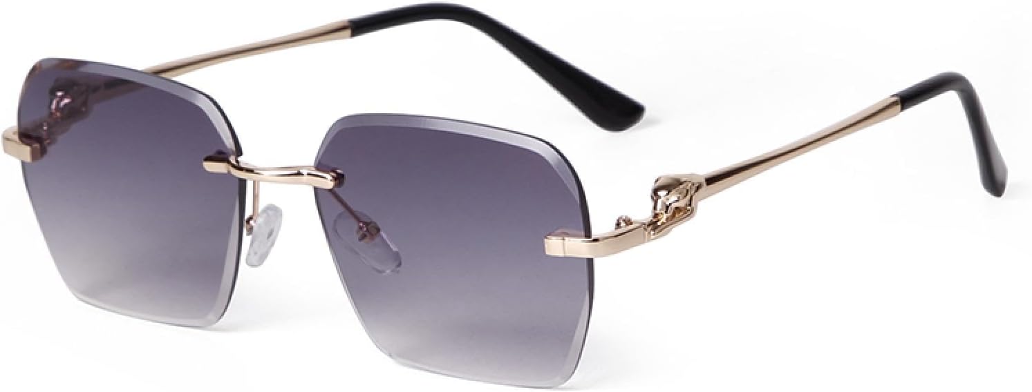 

Солнцезащитные очки без оправы с алмазной огранкой, для женщин и мужчин, градиентный дизайн, два цвета, защита от УФ-излучения UV400, модные солнцезащитные очки для женщин WNCKSQ, C2