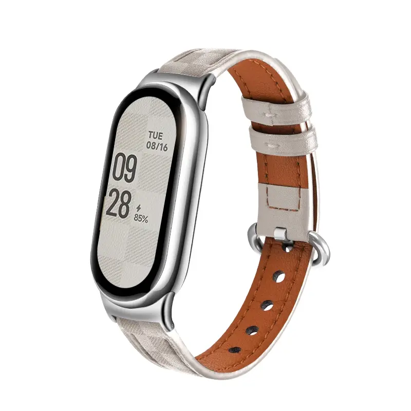 

Biaodaige Часы Strap Xiaomi Compatibility Genuine Leather Material 205mm, Apricot