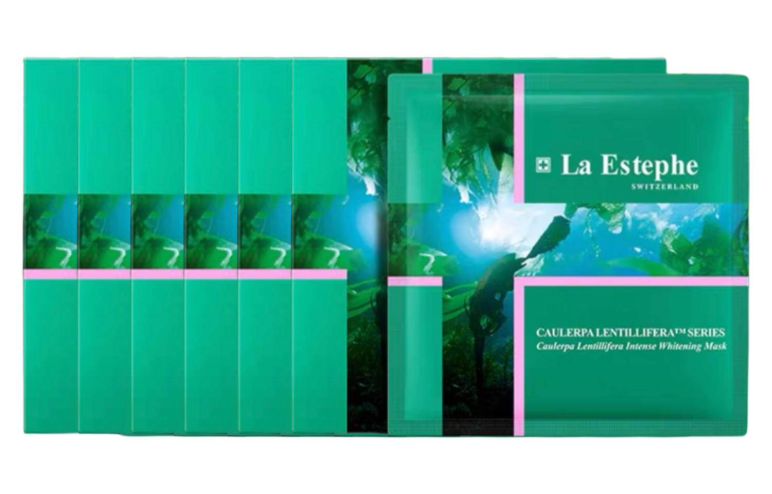 

Laestephe Прозрачные отбеливающие маски для лица с рыбьей икрой: осветление, увлажнение и питание, 28 г * 6 штук * 3 коробки