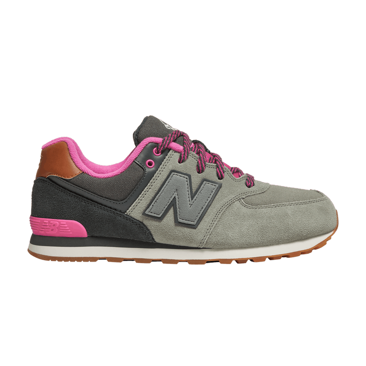 

Кроссовки New Balance 574 Big Kid 'Collegiate Pack - Light Grey Pink', серый