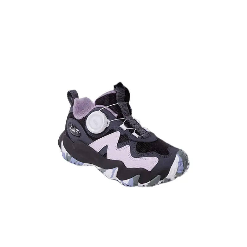 FILA KIDS Нескользящие, износостойкие, низкие детские кроссовки для улицы, цвет "теневой черный серый", для детей от 3 до 7 лет — фото 2