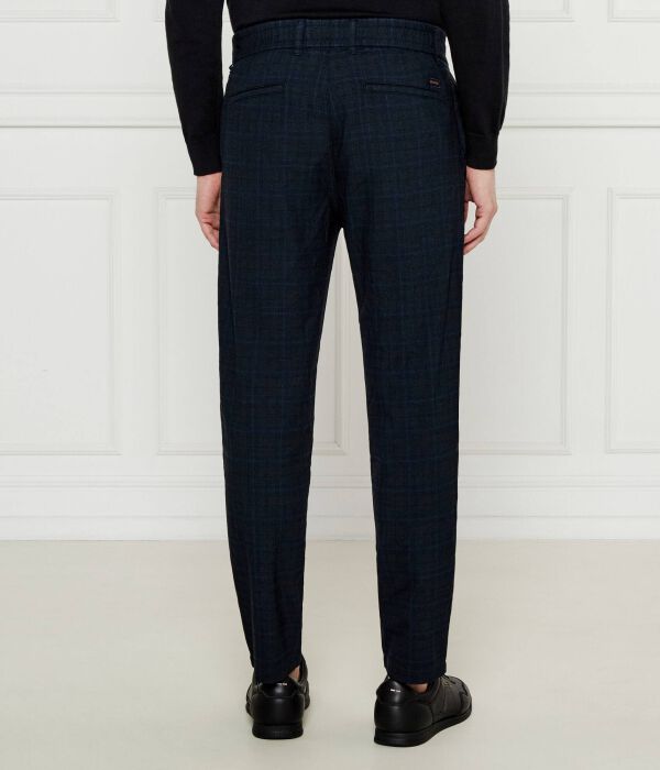 Брюки-чиносы Boss Orange Tapered Fit, синий — фото 4