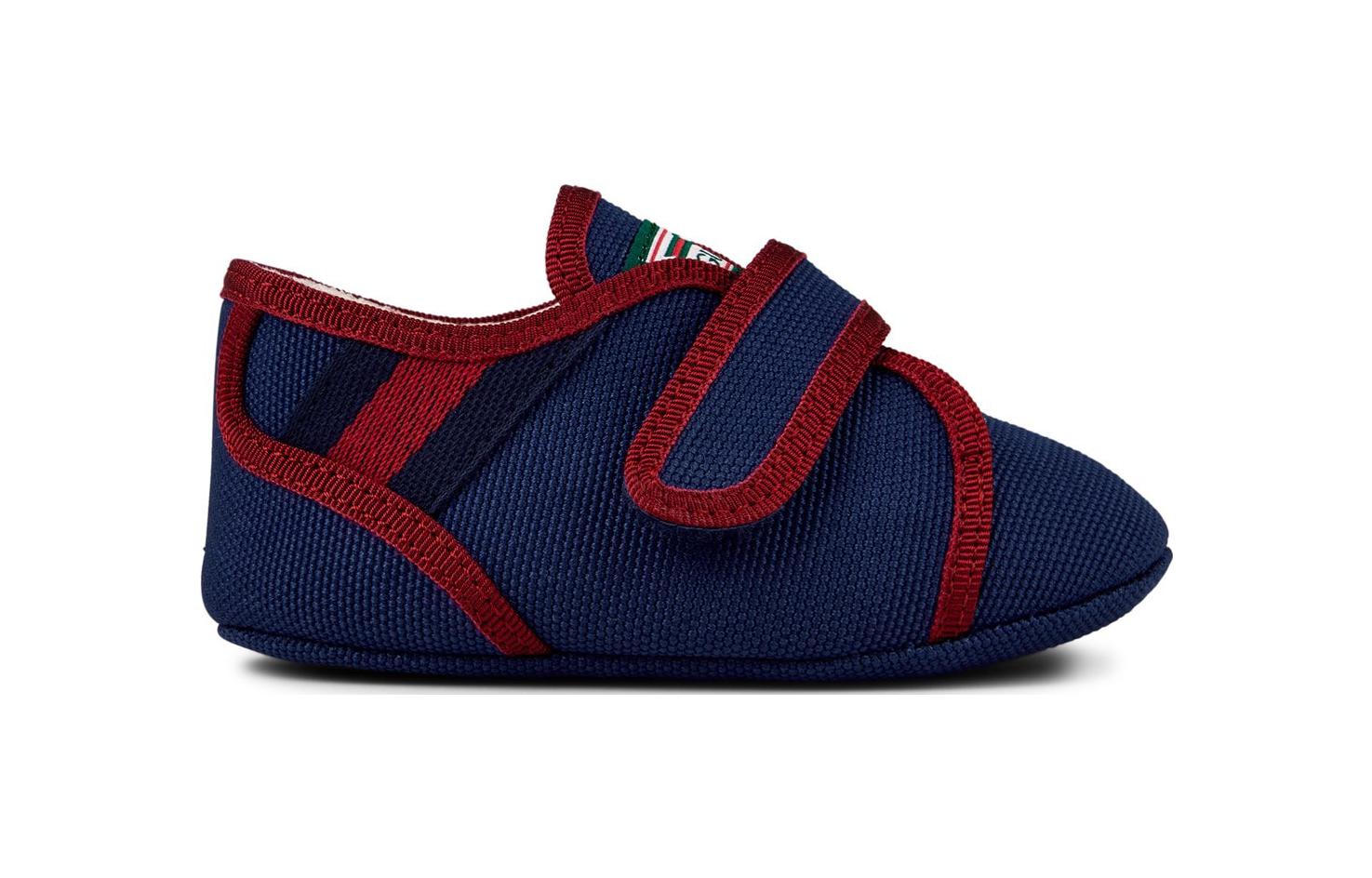 Детские теннисные кеды 1977 Canvas Pre-walkers GUCCI, синий — фото 3