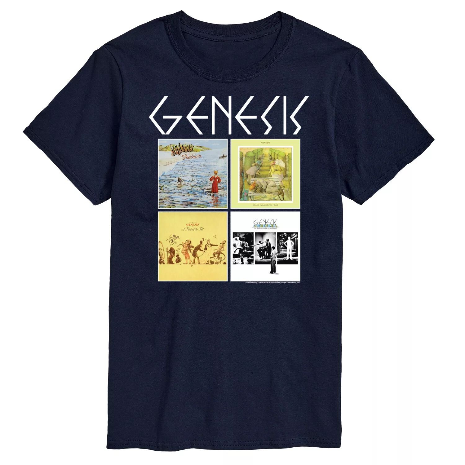 

Футболка с сеткой Big & Tall Genesis Album License, синий