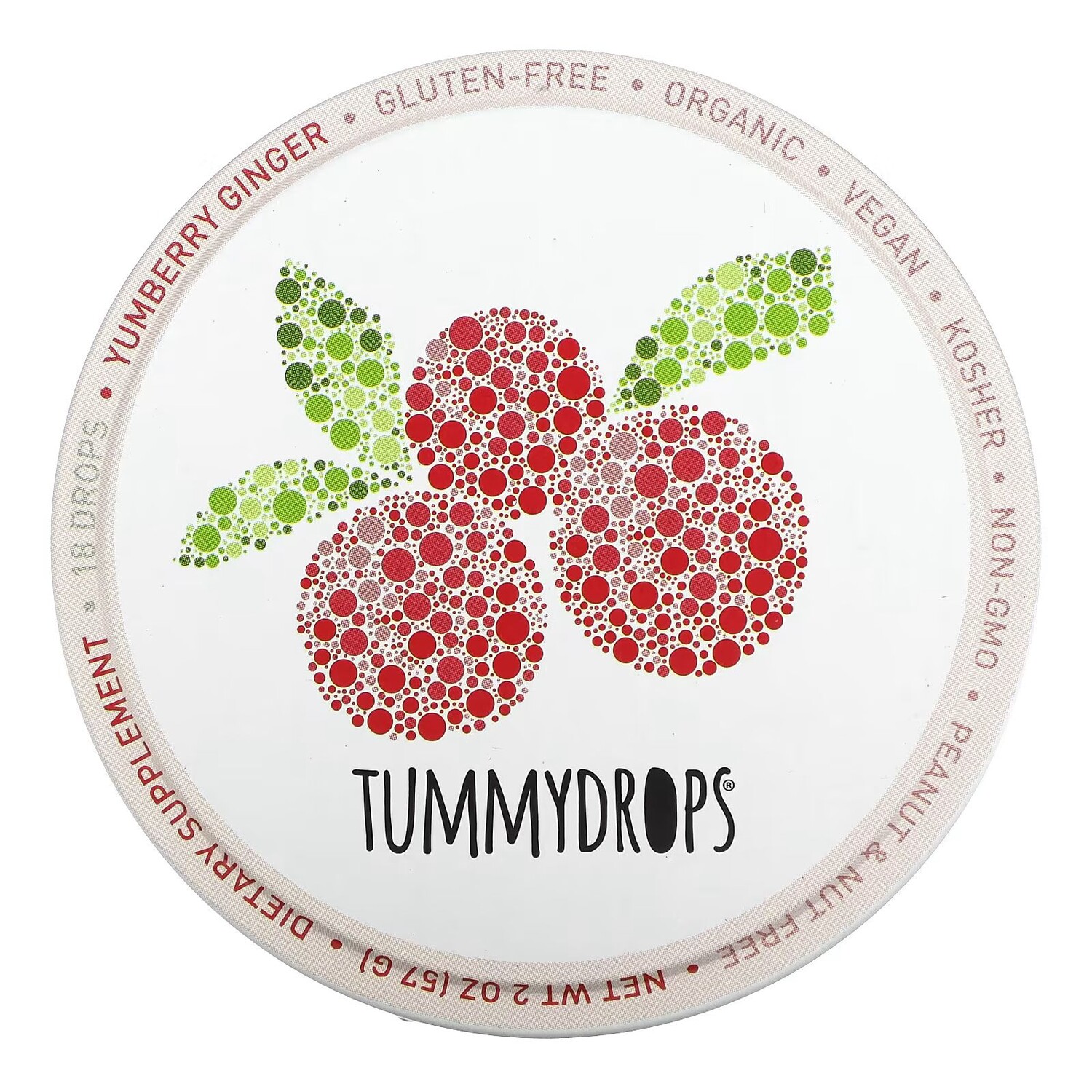 

вкусный имбирь, 18 капель Tummydrops