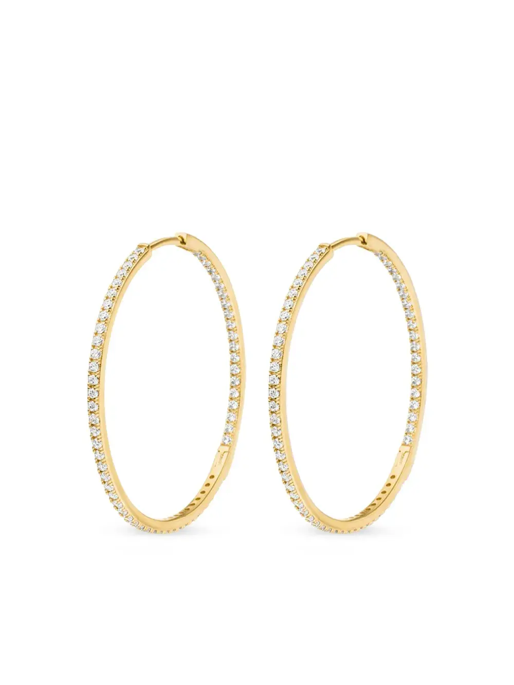 

Серьги-кольца Cleo Big из переработанного желтого золота с бриллиантами VEYNOU, золотой