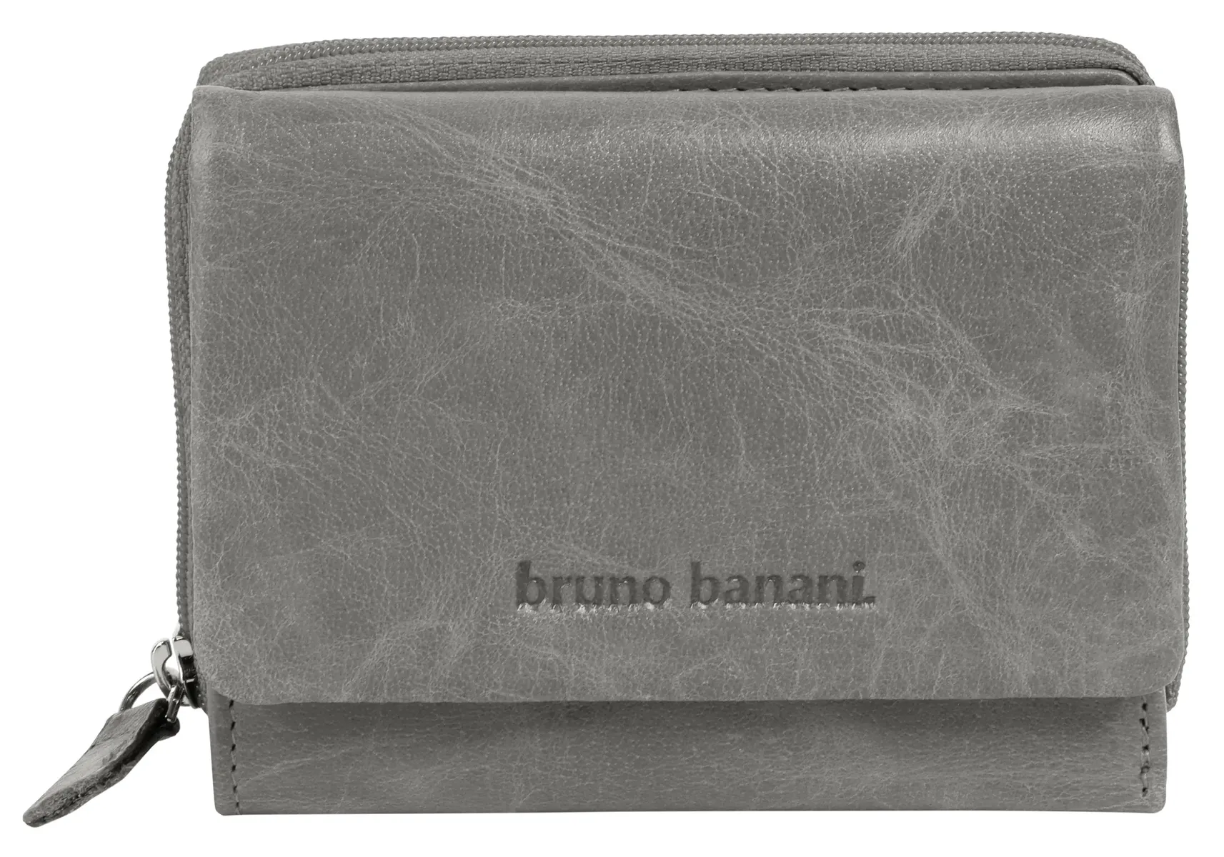 

Кошелек Bruno Banani, натуральная кожа, серый