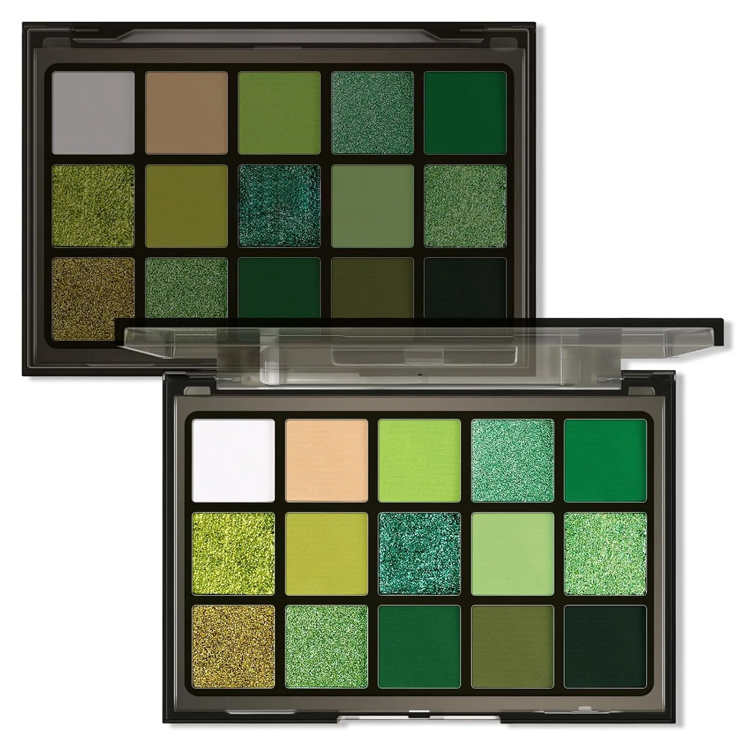 Палетка теней для век Beauty Glazed, 15 оттенков зеленого Beauty Glazed, # 03