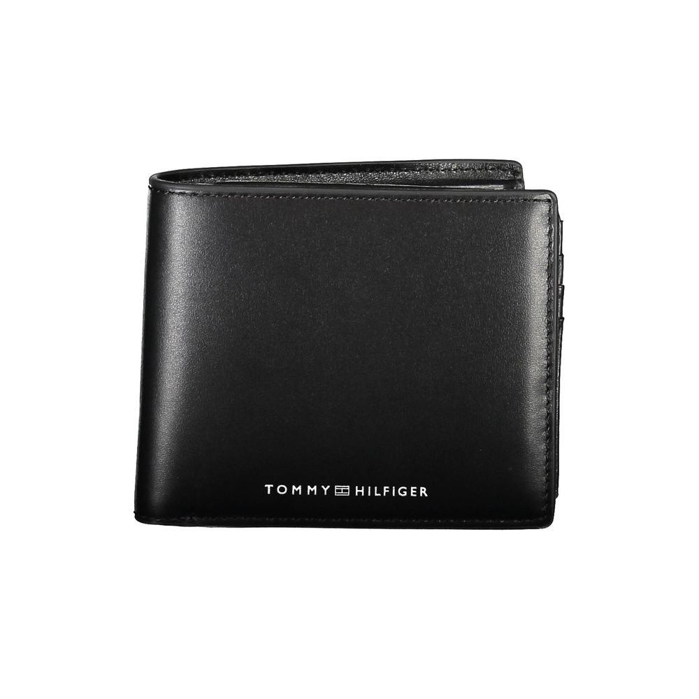 

Черный кожаный кошелек Tommy Hilfiger, Black