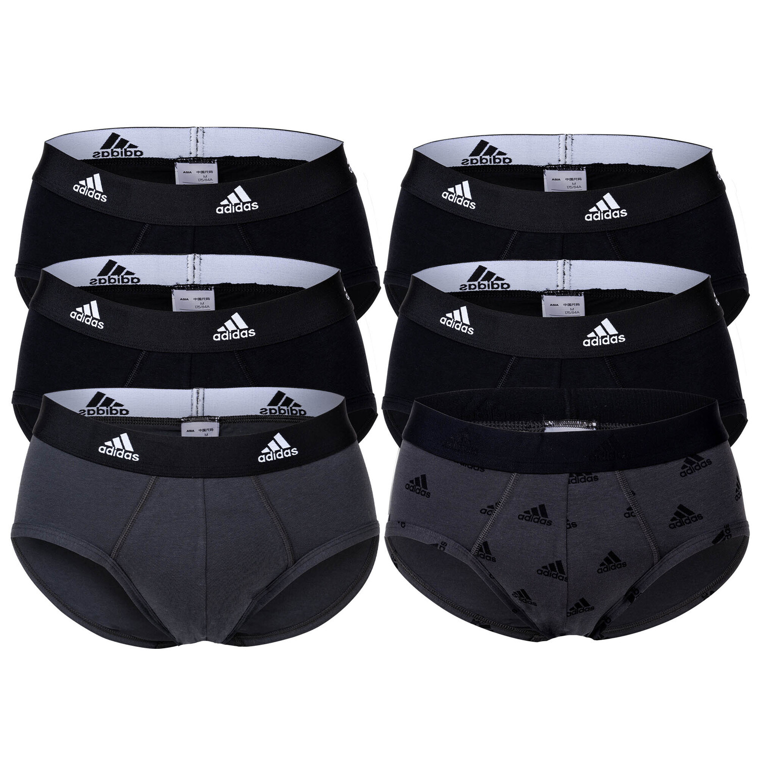 

Трусы adidas 6er Pack, черный