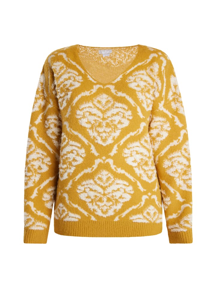 

Женский вязаный свитер цвета карри, разноцветный Usha