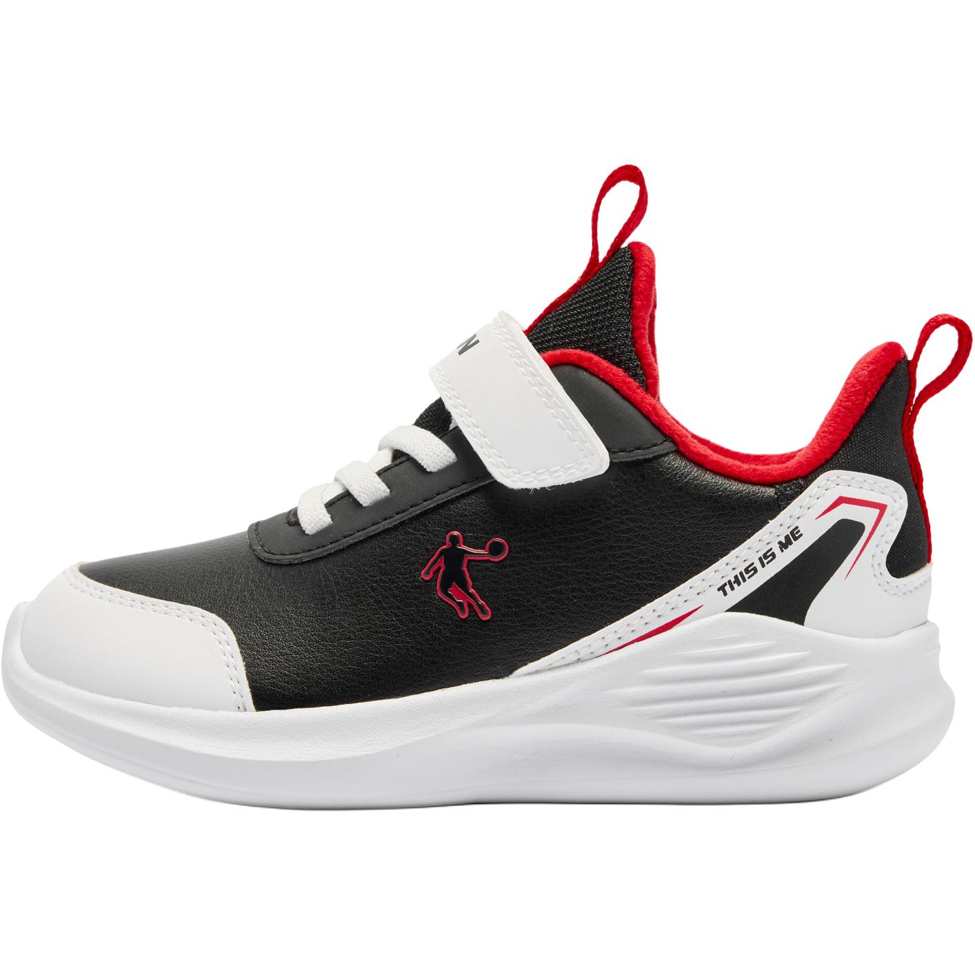 

Детская повседневная обувь для дошкольников QIAODAN, черный/белый/красный